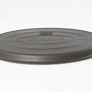 Oval Plastic Humidity/Drip Tray for Bonsai Tree 19.25"x 13.25"x 0.75" - Brown