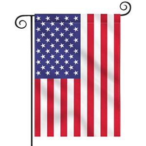 hogardeck garden flag american flag, 12.5x18 us garden flags double sided, uv protected, vivid color, usa flag garden decor