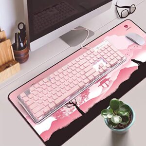 LANGTU Computer Keyboard, Backlit LED Pink Keyboard for Office, All-Metal Panel USB Wired Membrane Keyboard, 25 Keys Anti-ghosting Laptop Keyboard 104 Keys