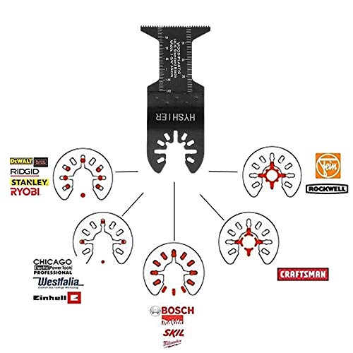 50 Pcs Oscillating Tool Blades, Professional Universal Oscillating Saw Blades, Wood Multitool Blades, Quick Release Durable Oscillating Tool, Multi Tool Blades Fit All Models (44mm)