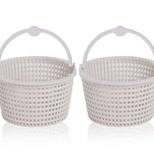 Wadoy SPX1091C Skimmer Basket Compatible with Hayward Automatic Skimmers SP1091lx,SP1091wm,6.5" Top, 3.5" Deep, 4.5" Bottom with Handle, 2-Pack Above Ground Pool Skimmer Basket