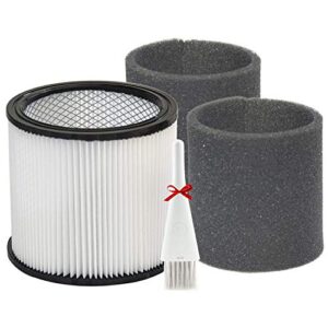 replacement 90304 90350 90333 cartridge filter compatible with shop-vac 5 gallon up wet/dry vacuum cleaners