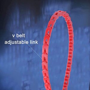 Power Twist v Belt,3/8-inch x 4 feet Z Type, 𝗜𝗻𝗱𝘂𝘀𝘁𝗿𝗶𝗮𝗹 𝗥𝘂𝗯𝗯𝗲𝗿 Link V-Belts, 𝗔𝗱𝗷𝘂𝘀𝘁𝗮𝗯𝗹𝗲 PowerTwist Drive V-Belts