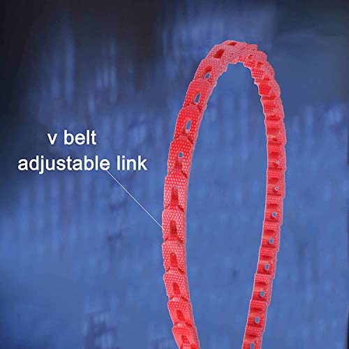 Power Twist v Belt,3/8-inch x 4 feet Z Type, 𝗜𝗻𝗱𝘂𝘀𝘁𝗿𝗶𝗮𝗹 𝗥𝘂𝗯𝗯𝗲𝗿 Link V-Belts, 𝗔𝗱𝗷𝘂𝘀𝘁𝗮𝗯𝗹𝗲 PowerTwist Drive V-Belts