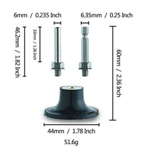 NYXCL 2" Disc Pad Holder,Working with Air or Electric Sanders, 1/4 Shank Suitable for Quick Change Sanding Discs