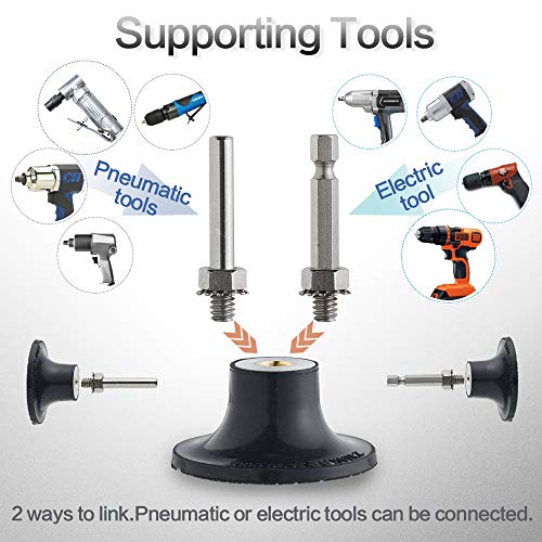 NYXCL 2" Disc Pad Holder,Working with Air or Electric Sanders, 1/4 Shank Suitable for Quick Change Sanding Discs