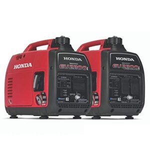 Honda EU2200iTAG 2200W 120V Portable CO-Minder Inverter Generator Bundle with Parallel Cables