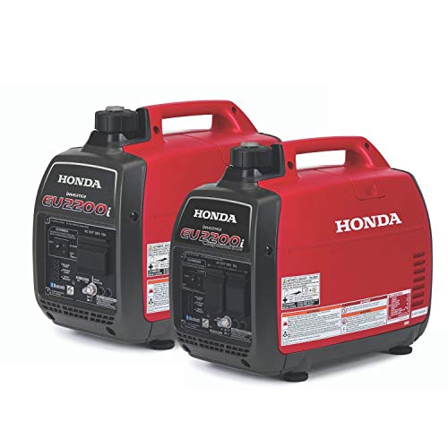 Honda EU2200iTAG 2200W 120V Portable CO-Minder Inverter Generator Bundle with Parallel Cables