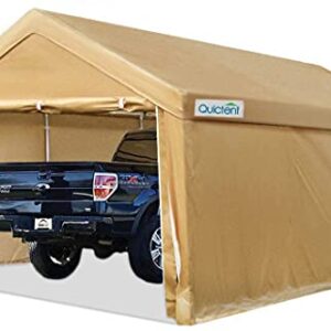 Quictent 10’x20’ Heavy Duty Car Canopy Carport Galvanized Car Shelter with Reinforced Steel Cables and Ground Bars