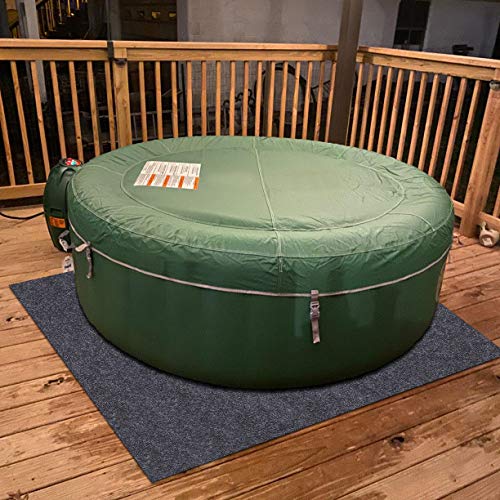 Sensko Hot Tubs Mat, Home Equipment mat，Absorbent/Waterproof – Protects Floor, Contains Liquids, Anti-Slip and Waterproof Backing, Protect The hot tubs from wear, Washable (72" x 74")