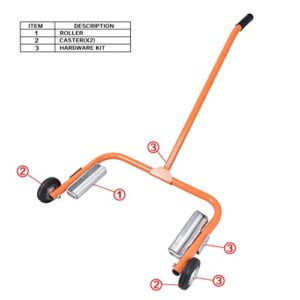 Eisen Aain EA116 Heavy Duty Adjustable Wheel Dolly, Tire Dolly for Shop,Garage