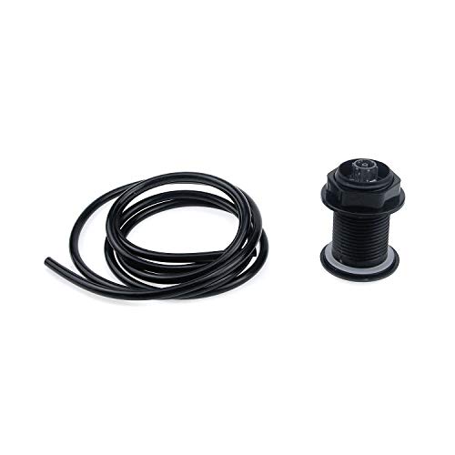 Meprotal Air Activated Switch Button with 1.5m/5ft Air Hose for Sink Garbage Disposal (Matte Black)