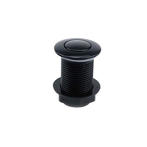 Meprotal Air Activated Switch Button with 1.5m/5ft Air Hose for Sink Garbage Disposal (Matte Black)