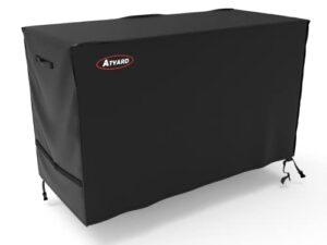 atyard 55-inch outdoor cover for keter unity xl portable table - uv resistant, breathable, all weather (55" l x 24" w x 32" h)black