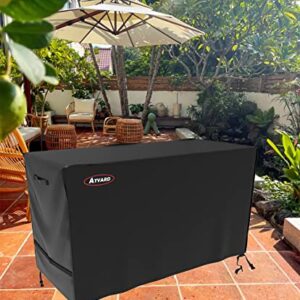 ATYARD 55-inch Outdoor Cover for Keter Unity XL Portable Table - UV Resistant, Breathable, All Weather (55" L x 24" W x 32" H)Black