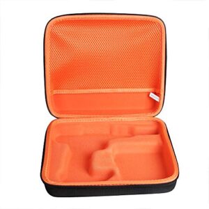 Hermitshell Travel Case for Black+Decker LDX120C 20-Volt MAX Lithium-Ion Cordless Drill/Driver (Black+Orange)