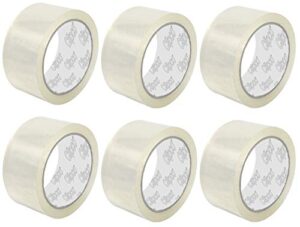 clipco premium packing tape heavy duty (clear) (6-pack)
