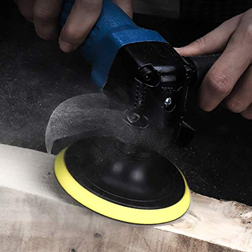 60pcs 5 Inch Sanding Discs Hook & Loop 320 600 800 1200 1500 2000 Grit Orbital Sandpaper with Tack Cloth, Silicon Carbide Round Flocking Sandpaper (NO Holes -60PCS)