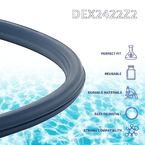 L Continue 1 Pcs DEX2422Z2 Metal Reinforced Seal,Replacement for Hayward C2030/C3030 C4030/C5030/C7030 and DE2420/DE3620/DE4820/DE6020/DE7220. (1, DEX2422Z2 Metal Reinforced Seal)