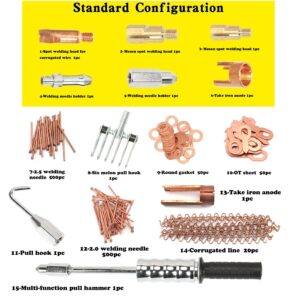 HTTMT- Spot Stud Welder Dent Puller Kit Welding Wire Stud Car Body Panel Reqairs [P/N: ET-CAR-FIX001-RAW]