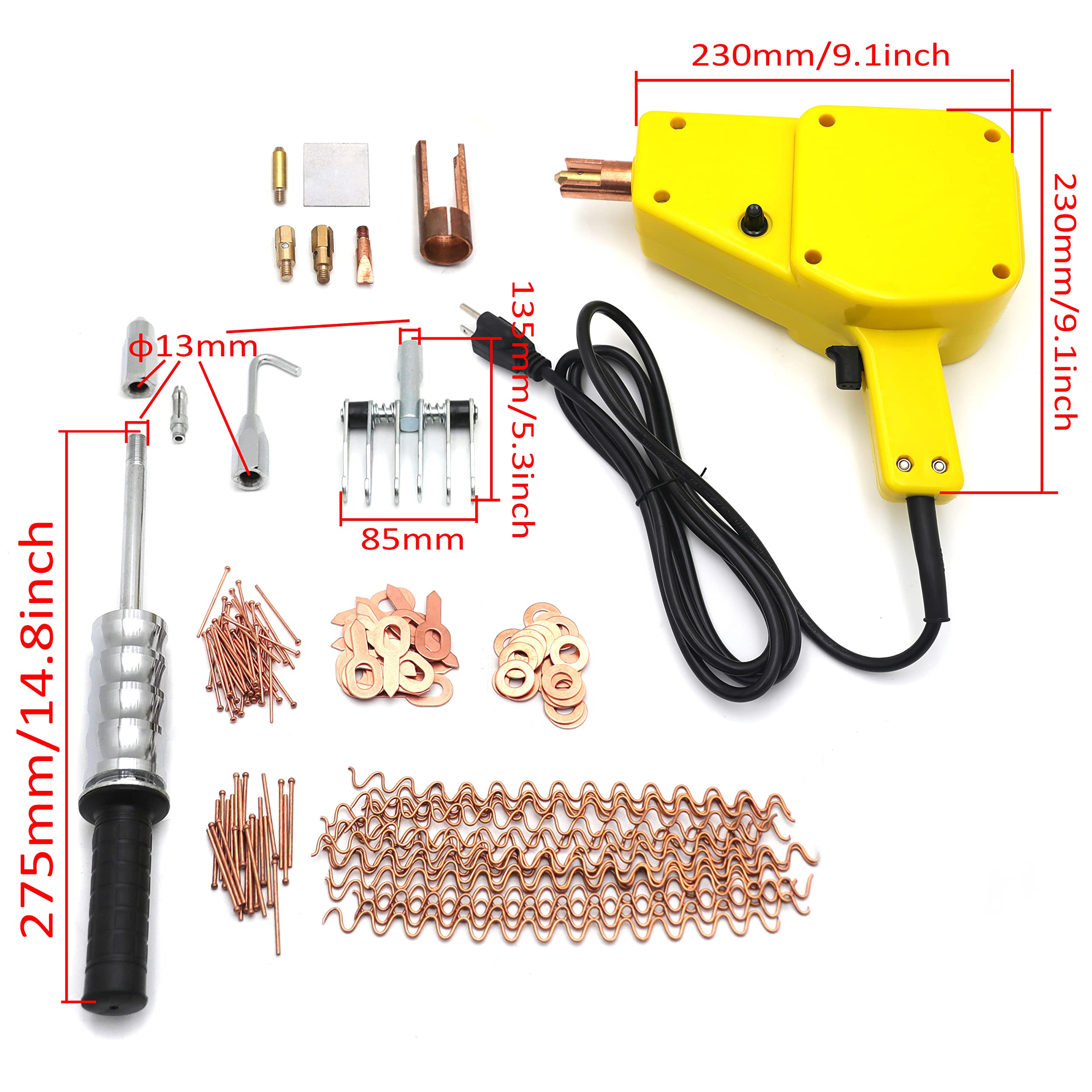 HTTMT- Spot Stud Welder Dent Puller Kit Welding Wire Stud Car Body Panel Reqairs [P/N: ET-CAR-FIX001-RAW]