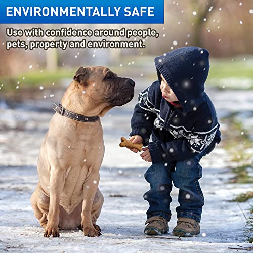 Safe Paw Child Plant Dog Paw & Pet Safe Ice Melter, 100% Salt/Chloride Free -Non-Toxic, Vet Approved, No Concrete Damage, Fast Acting Formula, Last 3X Longer – 35lbs