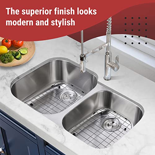 Sink Protectors for Kitchen Sink, Stainless Steel Sink Protector 13"x16" and 11.26"x14.5", Sink Grate for Bottom of Kitchen Sink 2 Pack Set