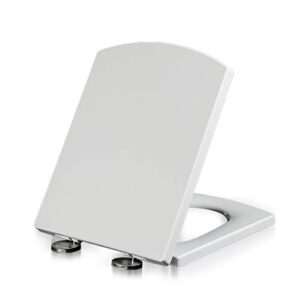 xqhdwec toilet seats soft close white, loo lid quick release heavy duty easy to clean bathroom lid,square