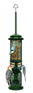 squirrel buster nut feeder squirrel-proof bird feeder for nuts and fruit, two meshes