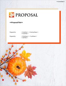 proposal pack seasonal #4 - business proposals, plans, templates, samples and software v20.0