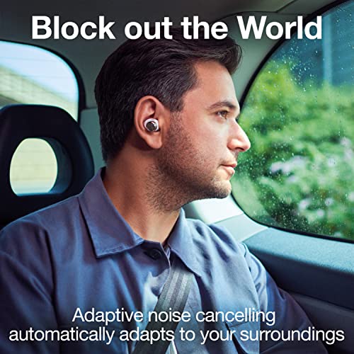 Bowers & Wilkins Pi7 In-Ear True Wireless Headphones (2021 Model), 6 Built-In Mics, Bluetooth 5.0 Qualcomm aptX & Dual Hybrid Drivers, Adaptive Noise Cancellation, Smart Wireless Charging, White