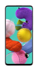 samsung galaxy a51 factory unlocked cell phone | 128gb of storage | long lasting battery | single sim | gsm or cdma compatible | us version | white (renewed)
