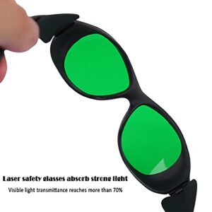 Ortur 180-750nm Laser Engraving Protective Goggles Industrial Safety Glassess Eyewear-Green