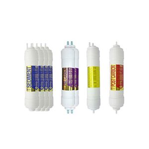 8ea premium replacement water filter 1 year set for chungho nais: chp3840s262/ch-tec/y2k-cold/fs-1/ch-n-fam/chp-2250s - 1 micron