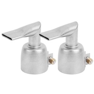 Heat Gun Nozzles, 2pcs 20mm 90 Degree Stainless Steel Hot Air Gun Nozzle, Welding Nozzle Hot Air Gun Attachments, for PP PVC Plastic Sheet Welding