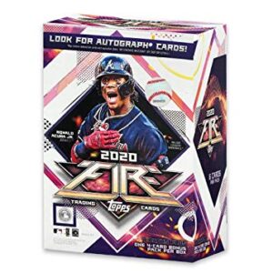 2020 Topps Fire Baseball Blaster Box 7 - Packs Plus Bonus Pack 46 Total Trading Cards