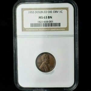 1955 P Lincoln Wheat Cent Cent MS-63 BN NGC