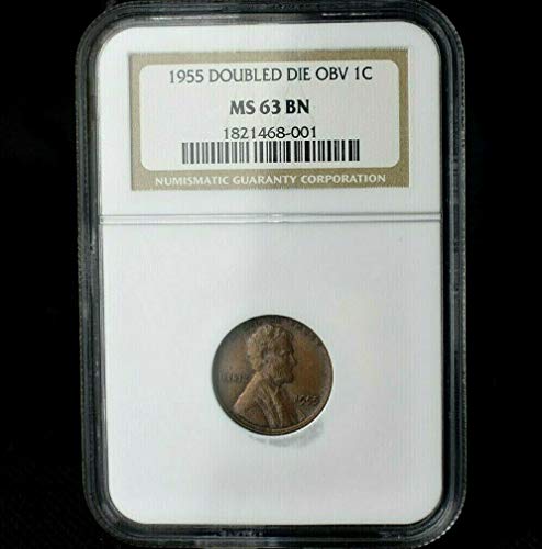 1955 P Lincoln Wheat Cent Cent MS-63 BN NGC