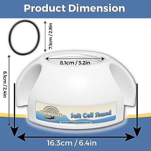 Swimables GLX-CELLSTAND Acid Washing Kit Compatible with Hayward Salt Chlorinator Aqua Rite | Compatible with 520670 Intellichlor & Hayward Salt Cell Cleaning Stand | Salt Cell Cleaner Oring Included