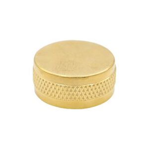 HYDRO MASTER 0712901 Brass Garden Hose Cap, 2 Pack of Solid Brass,3/4 Inch Garden Hose Thread Female End.