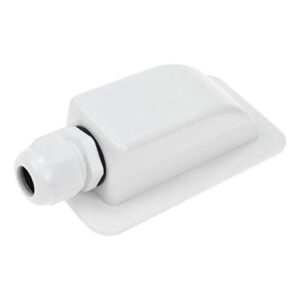 farboat solar single cable entry gland waterproof 3mm to 10mm for caravan travel trailer boat cabin entry housing mount (white)