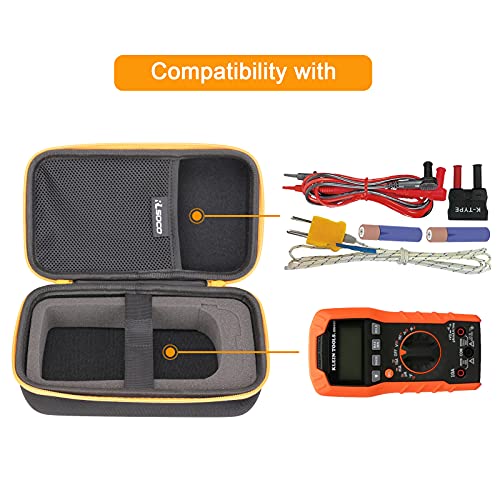 RLSOCO Hard Case for Klein Tools MM300/MM325/MM400/MM320/MM700/MM720/ET270/MM600/MM200/ET140 Digital Multimeter (with DIY Foam）