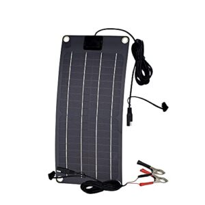 8-watt semi-flex crystalline solar panel and 12-volt battery maintainer