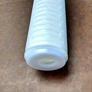 0.2 Micron Filter Cartridge Pleated Polypropylene, 2-5/8" x 9-7/8", Submicron