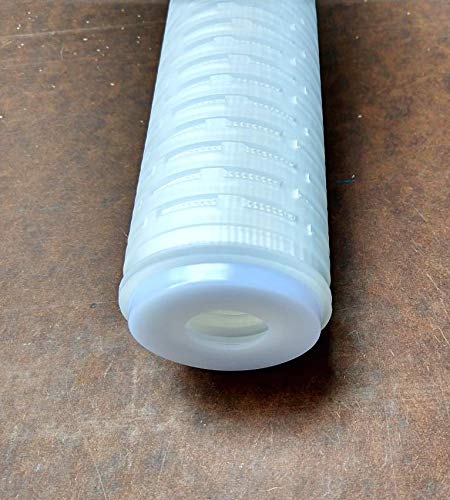 0.2 Micron Filter Cartridge Pleated Polypropylene, 2-5/8" x 9-7/8", Submicron