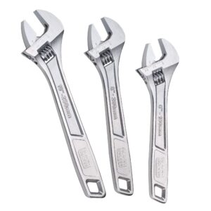 beyond by black+decker adjustable wrench set, 6-inch, 8-inch & 10-inch, 3-pack (bdht8159092apb)