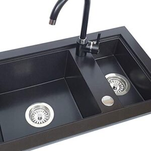 Kitchen Faucet Hole Cover Stainless Steel, Premium Sink Tap Hole Cover, Brushed Stainless Steel