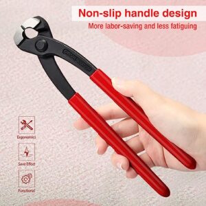 SPEEDWOX 9 Inches Ear Clamp Pliers Front and Side Jaw Pinch Clamp Pliers Ear Clamp Pincers Crimping Tool Ear Hose Clamps Tool Clamp Pincer Clamp Crimping Tool Nail Puller