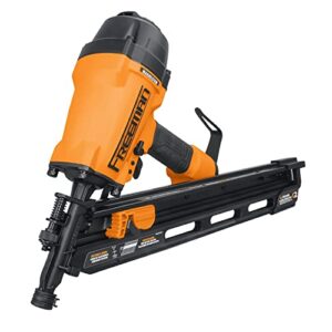 freeman g2fr3490 2nd generation pneumatic 34 degree 3-1/2" framing nailer with adjustable metal belt hook and 1/4" npt air connector