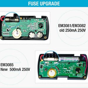 ALLOSUN Digital Multimeter Pocket Size DC AC Voltage Current Tester NCV Ohm Capacitance Frequency Diode and Continuity Test Auto Range (EM3085A (Upgraded))